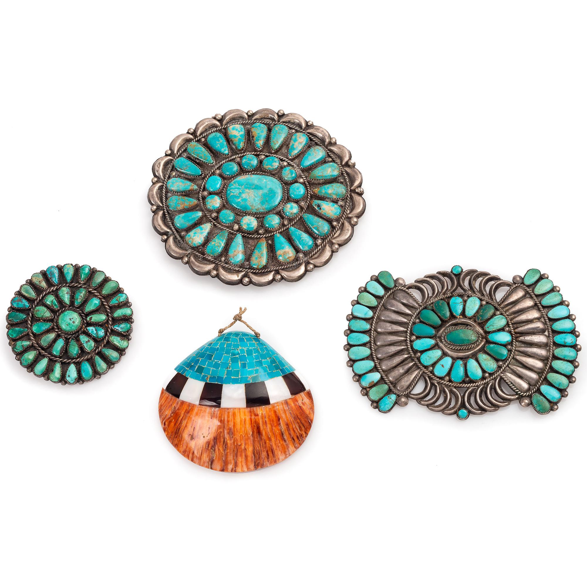 Navajo, Zuni, and Pueblo Pins / Pendants