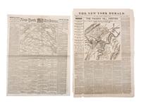 [CIVIL WAR]. 100+ issues of the Philadelphia Inquirer, New York Herald, and New York Tribune.