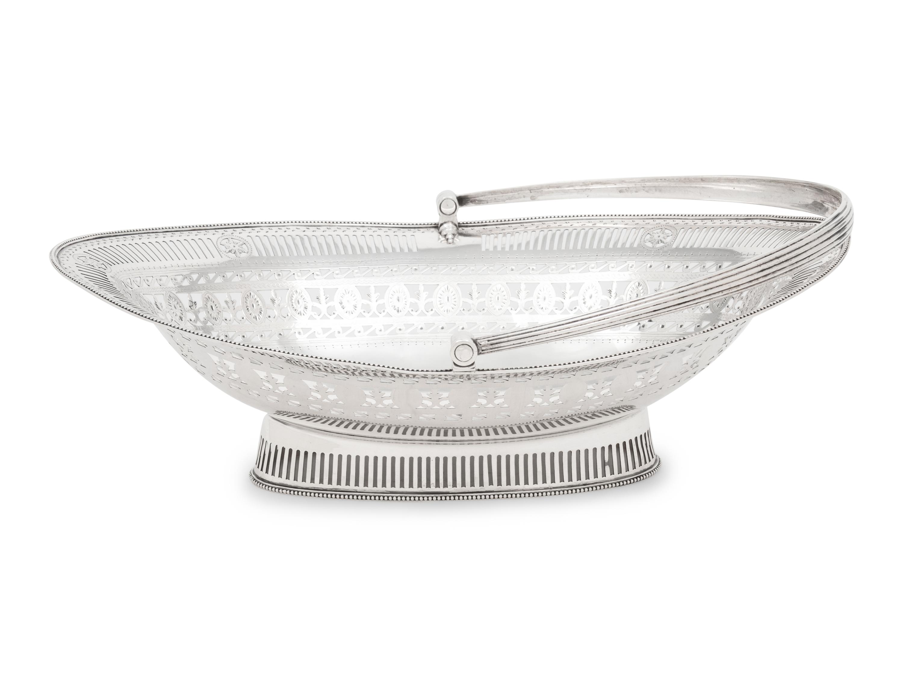 A George III Silver Centerpiece Basket