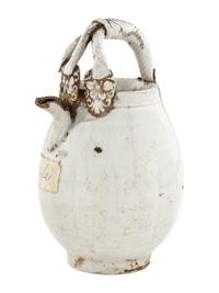 A Small Chinese Ding -Type Porcelain White Glazed Ewer