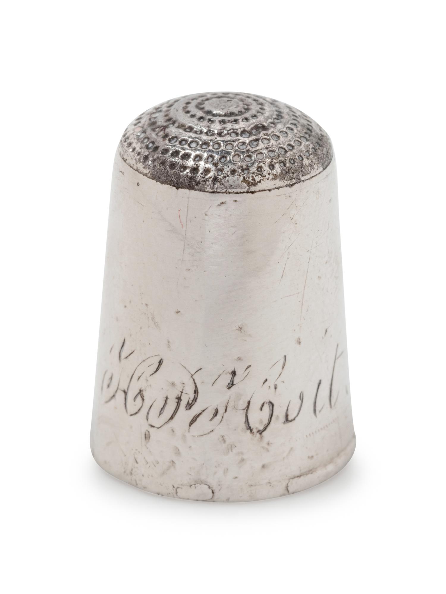 An American Silver Thimble