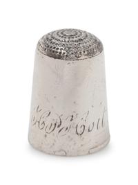 An American Silver Thimble