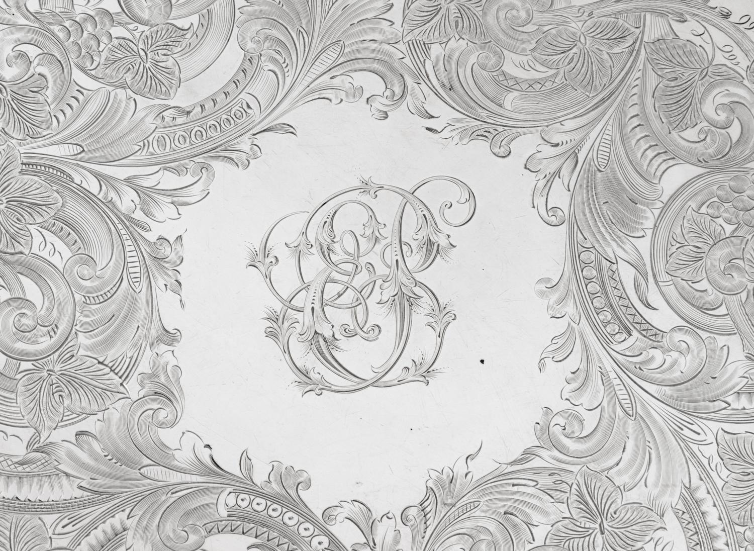 An American Coin Silver Salver