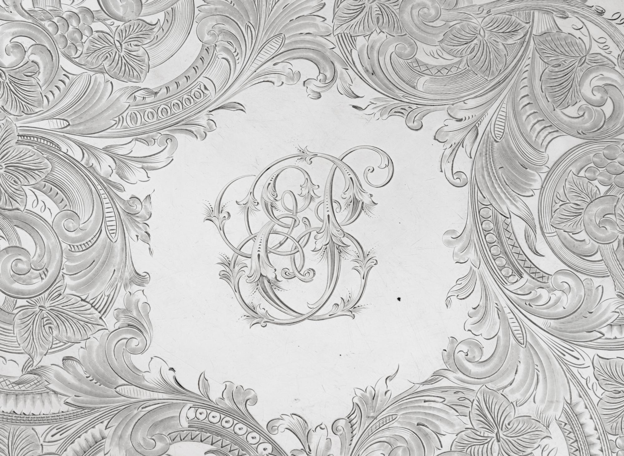 An American Coin Silver Salver