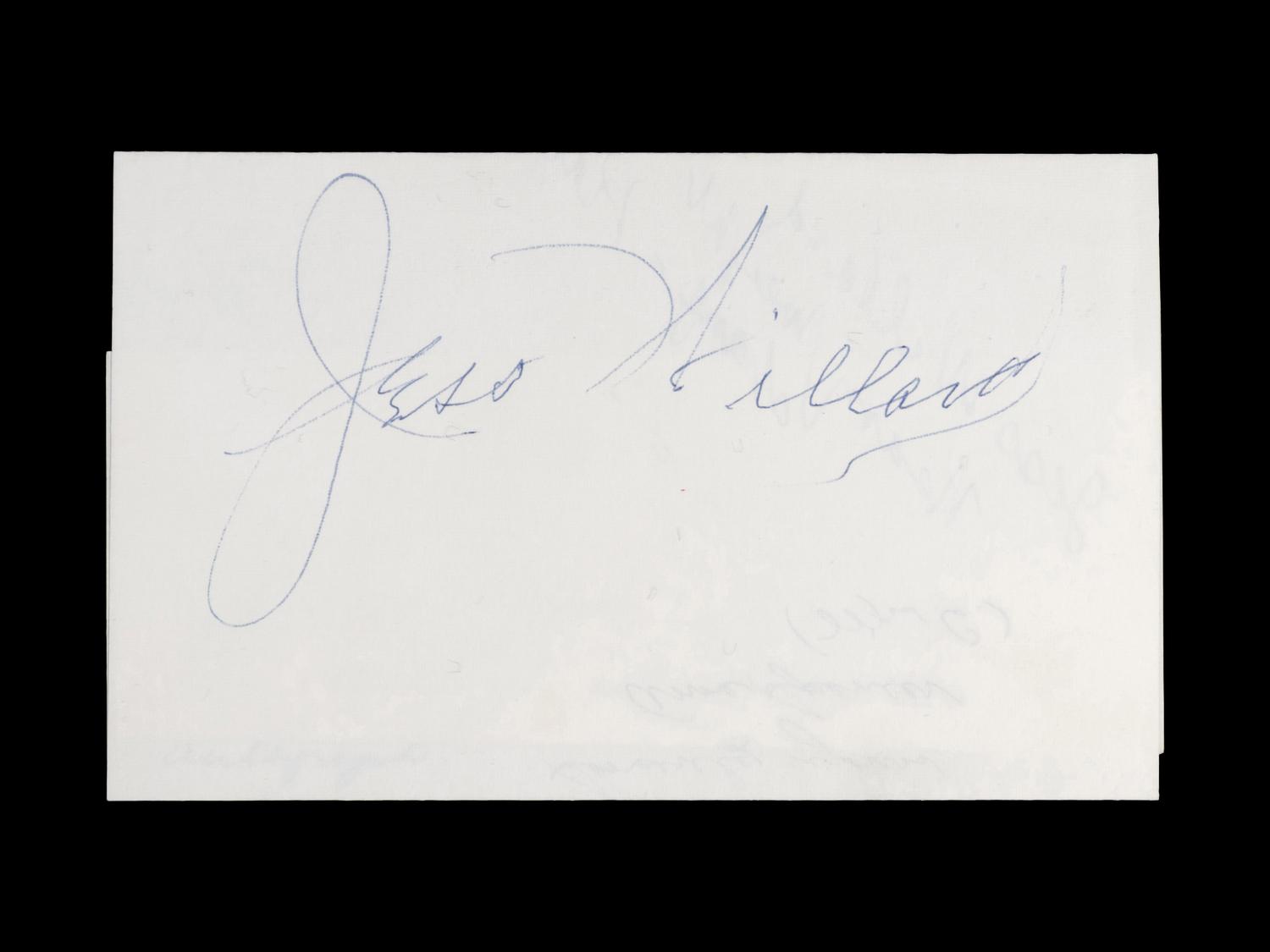 A Heavyweight Boxing Champion Jess Willard Signed Autograph,