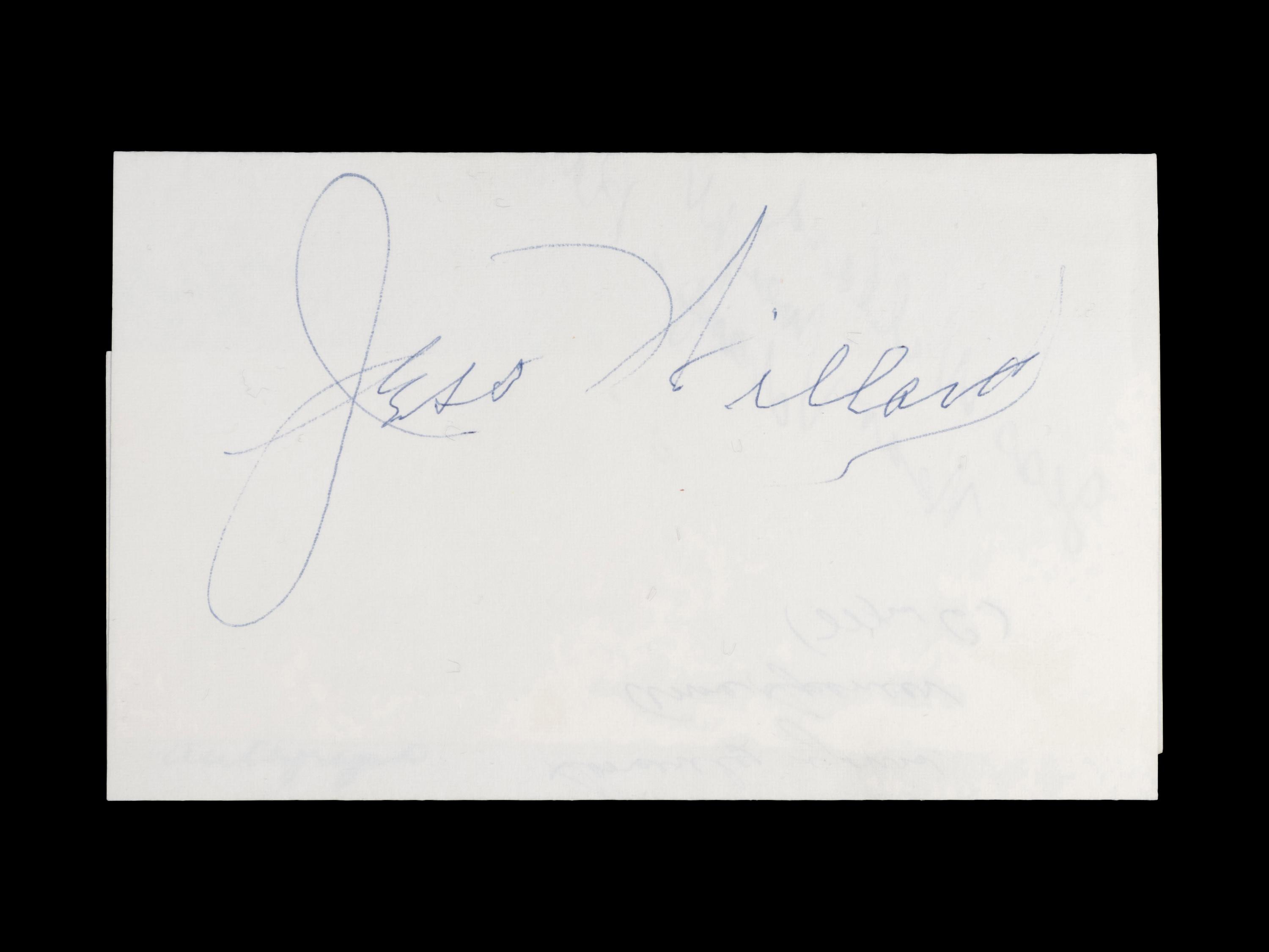 A Heavyweight Boxing Champion Jess Willard Signed Autograph,