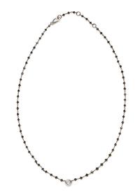 An 18 Karat Bicolor Gold, Black Diamond and Diamond Necklace,
