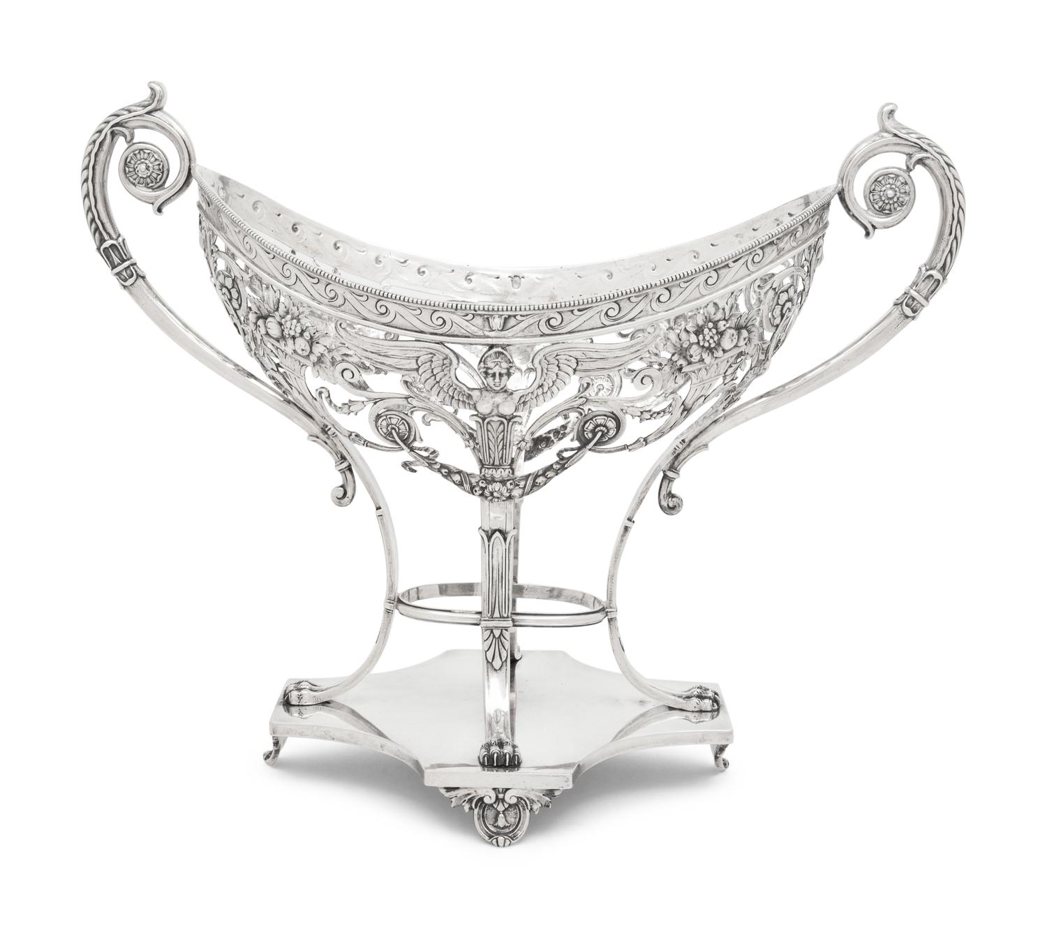 A German Silver Centerpiece Basket