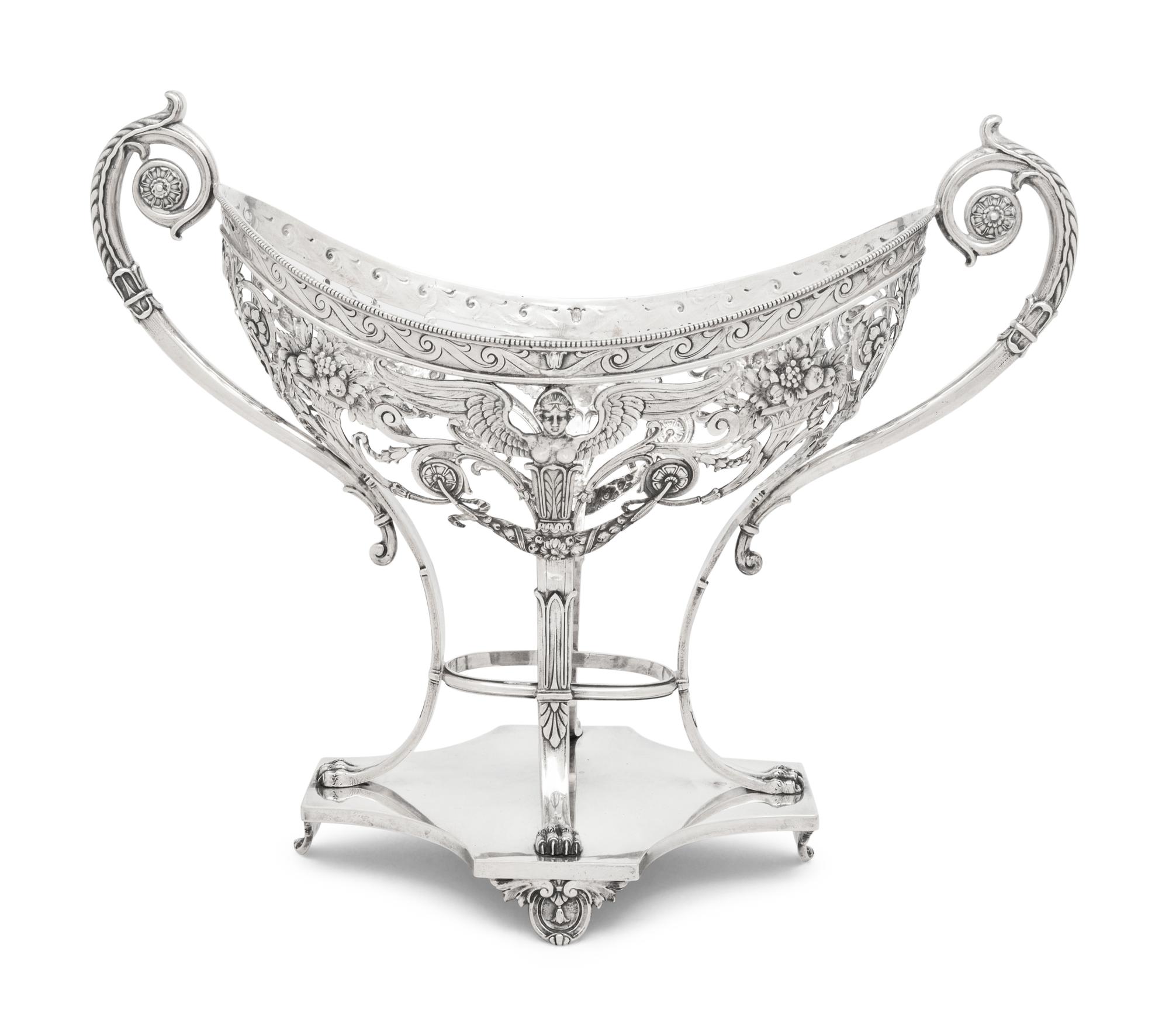 A German Silver Centerpiece Basket