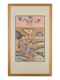 10 Chinese Embroidered and Woven Silk Articles