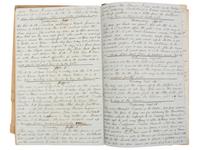 America in Manuscript Diaries of machinist Nathaniel S. Raymond (1811-1860), containing detailed descriptions of skilled labor and ongoing business transactions. Lynn, Essex County, Massachusetts, 1855 and 1859.