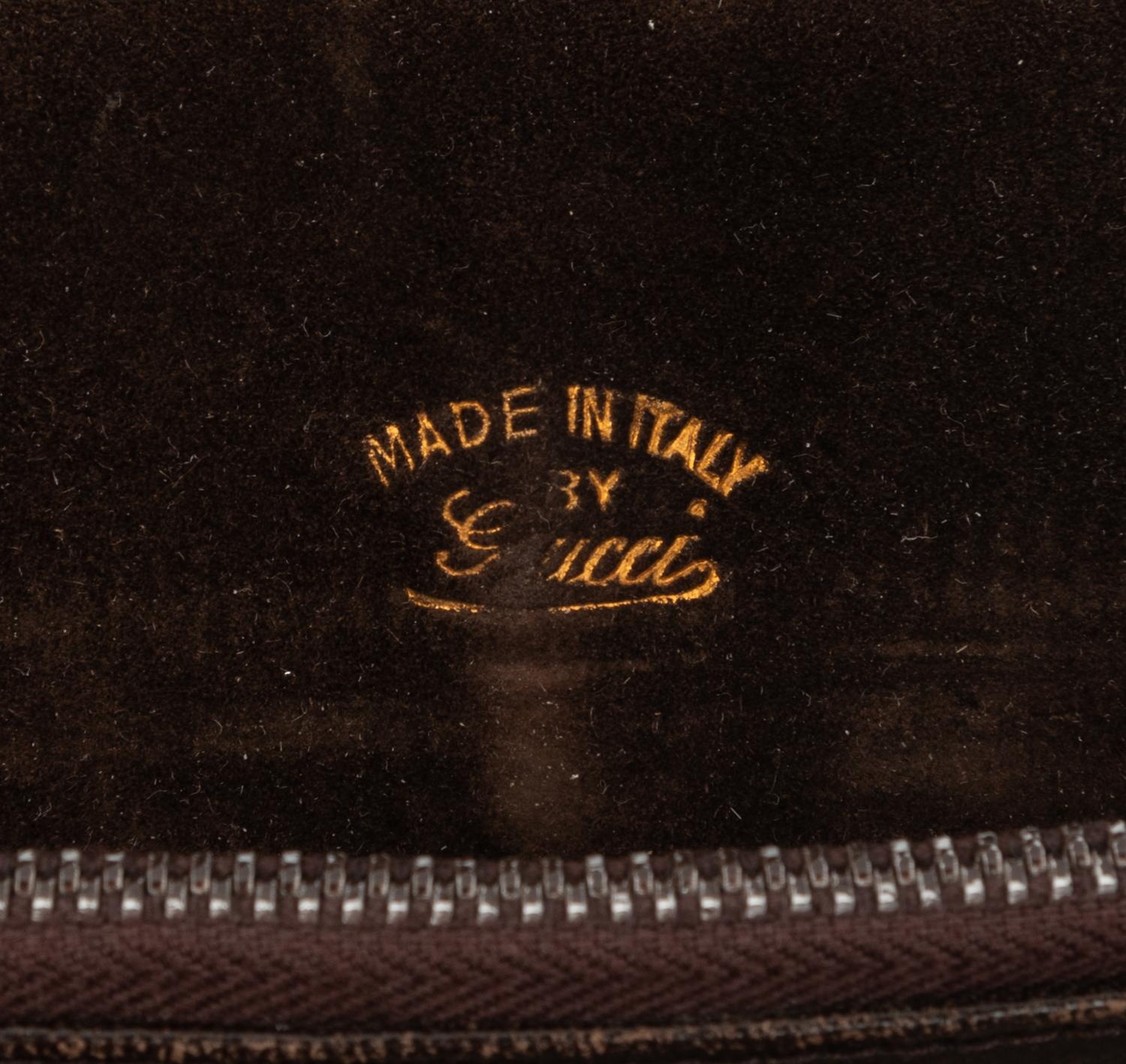 Two Leather Bags: Gucci, A. Testoni, 1970-80s