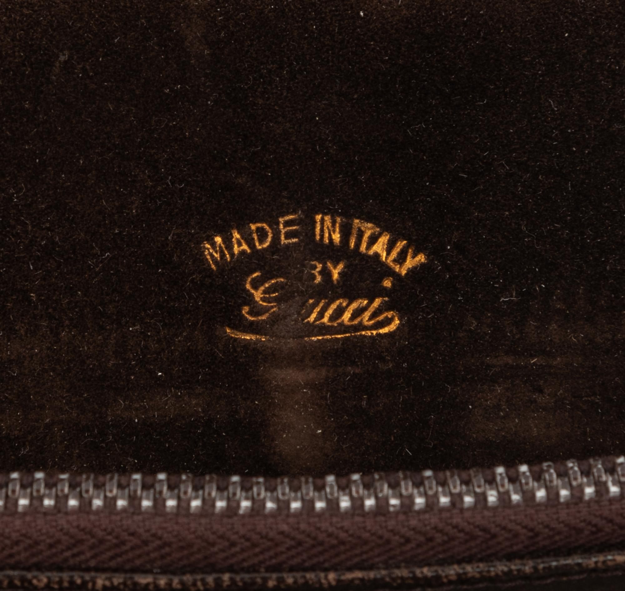Two Leather Bags: Gucci, A. Testoni, 1970-80s