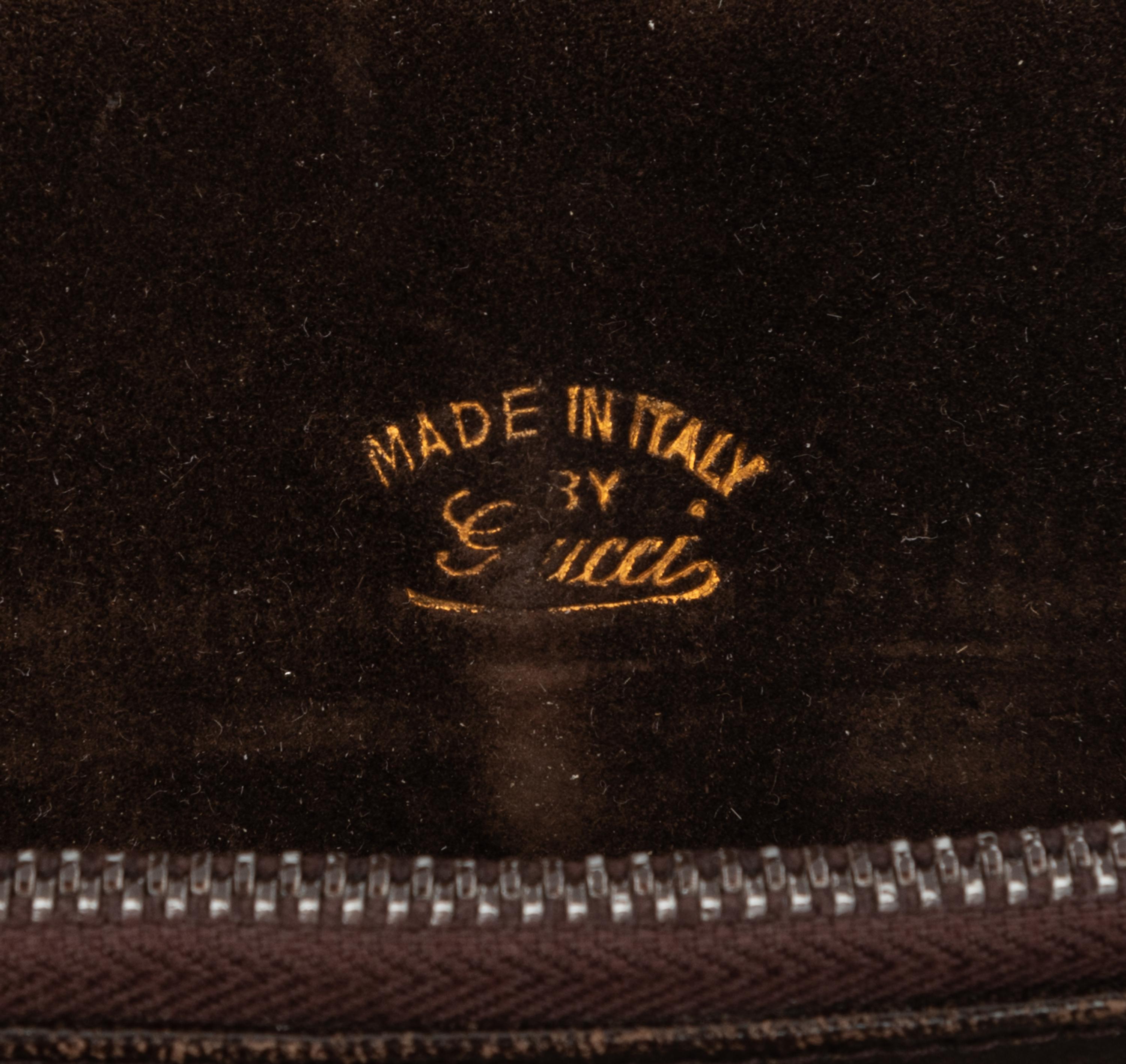 Two Leather Bags: Gucci, A. Testoni, 1970-80s