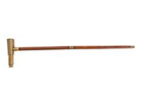 A Brass Mounted Two-Draw Telescope Gadget Cane