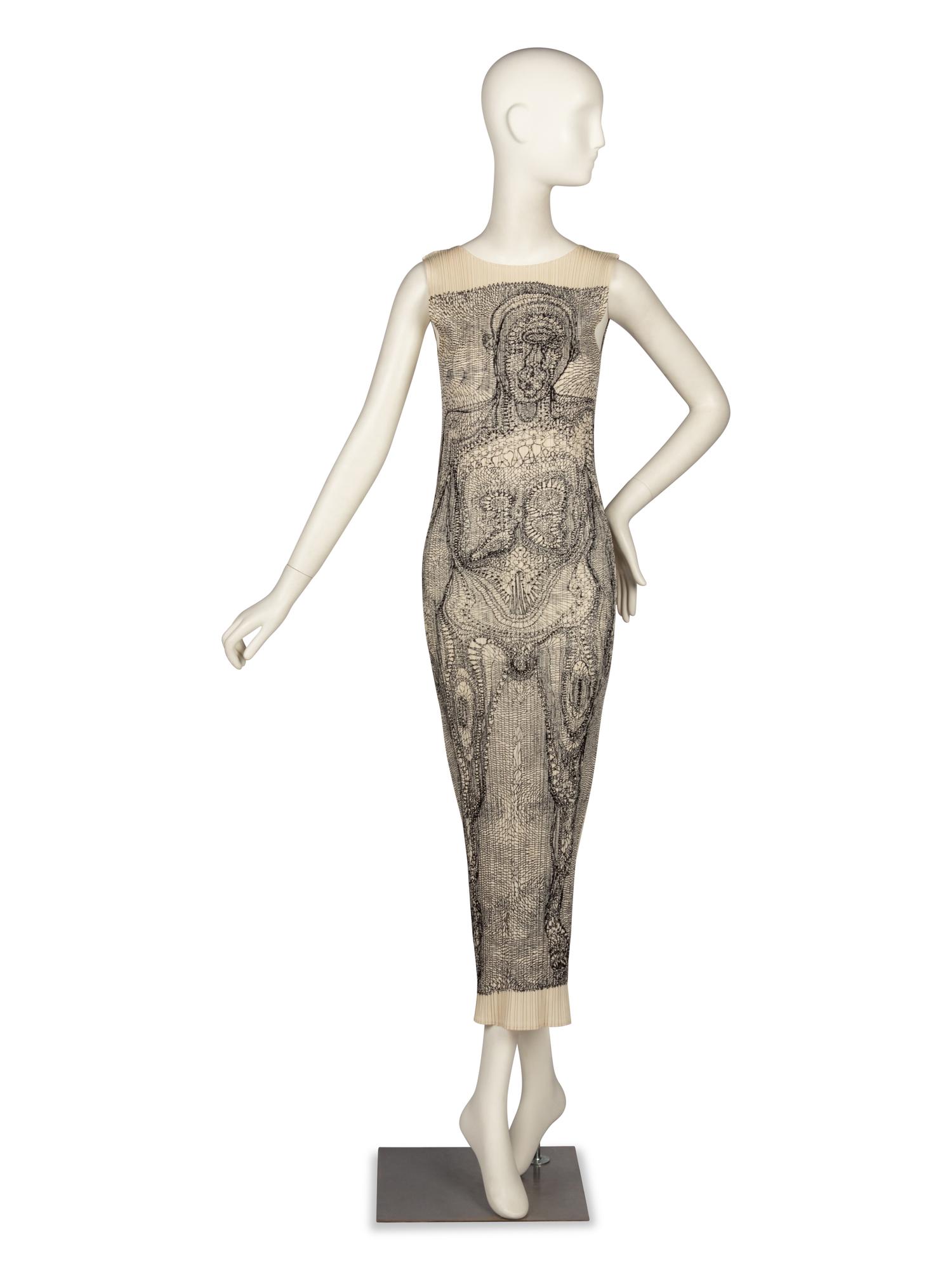 Pleats Please Issey Miyake, Tim Hawkinson Dress, 1998