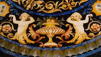 A Regency Style Giltwood Center Table with a Pietra Dura Top