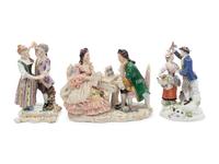 Two Meissen Porcelain Figural Groups