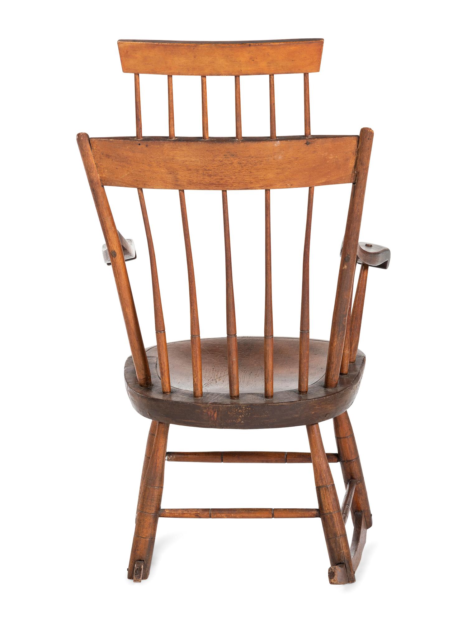 A Comb-Back Windsor Armchair Rocker