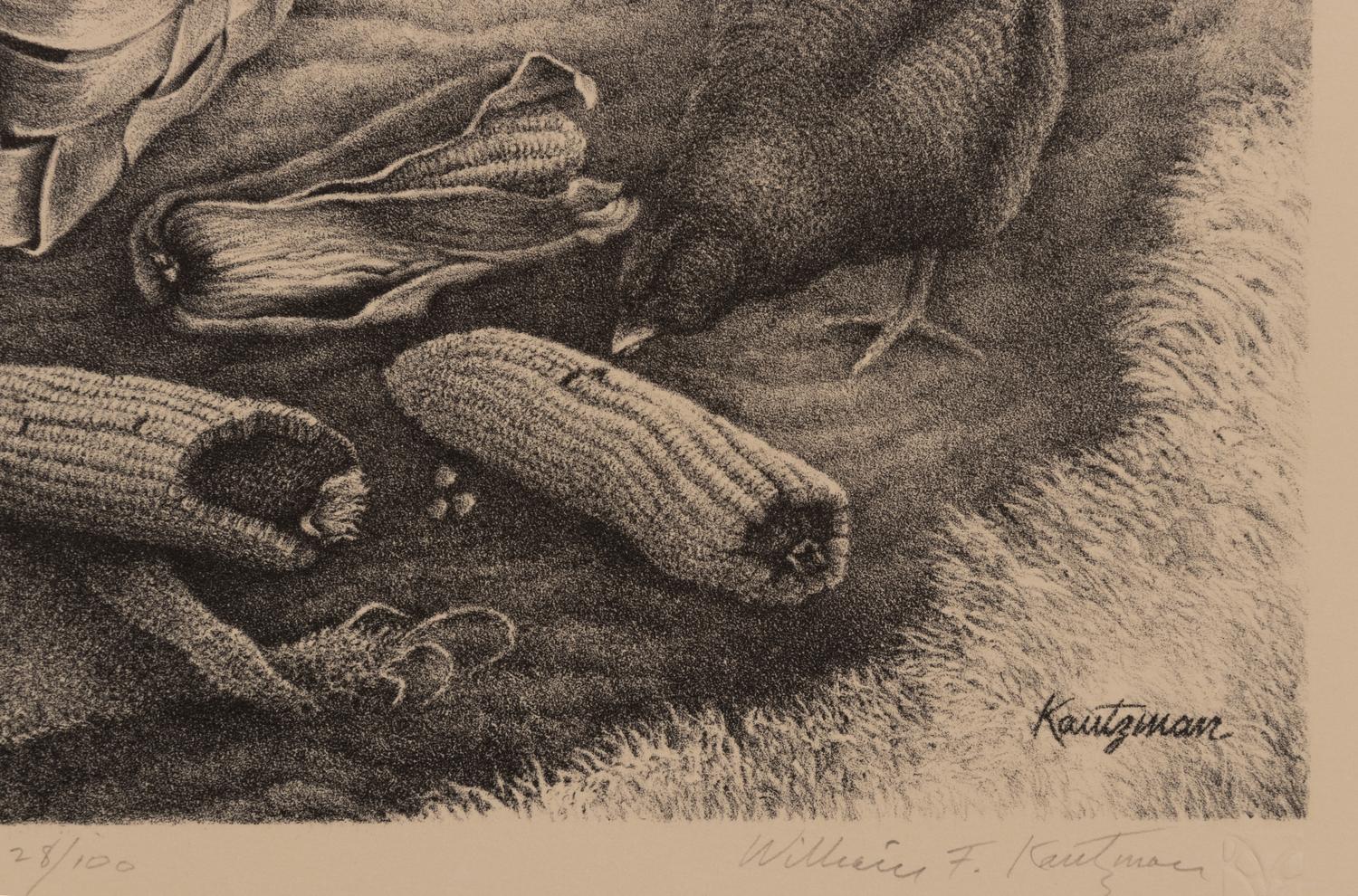 A group of three prints ( Evening Chores; Posting the Letter; Thief in the Corn )