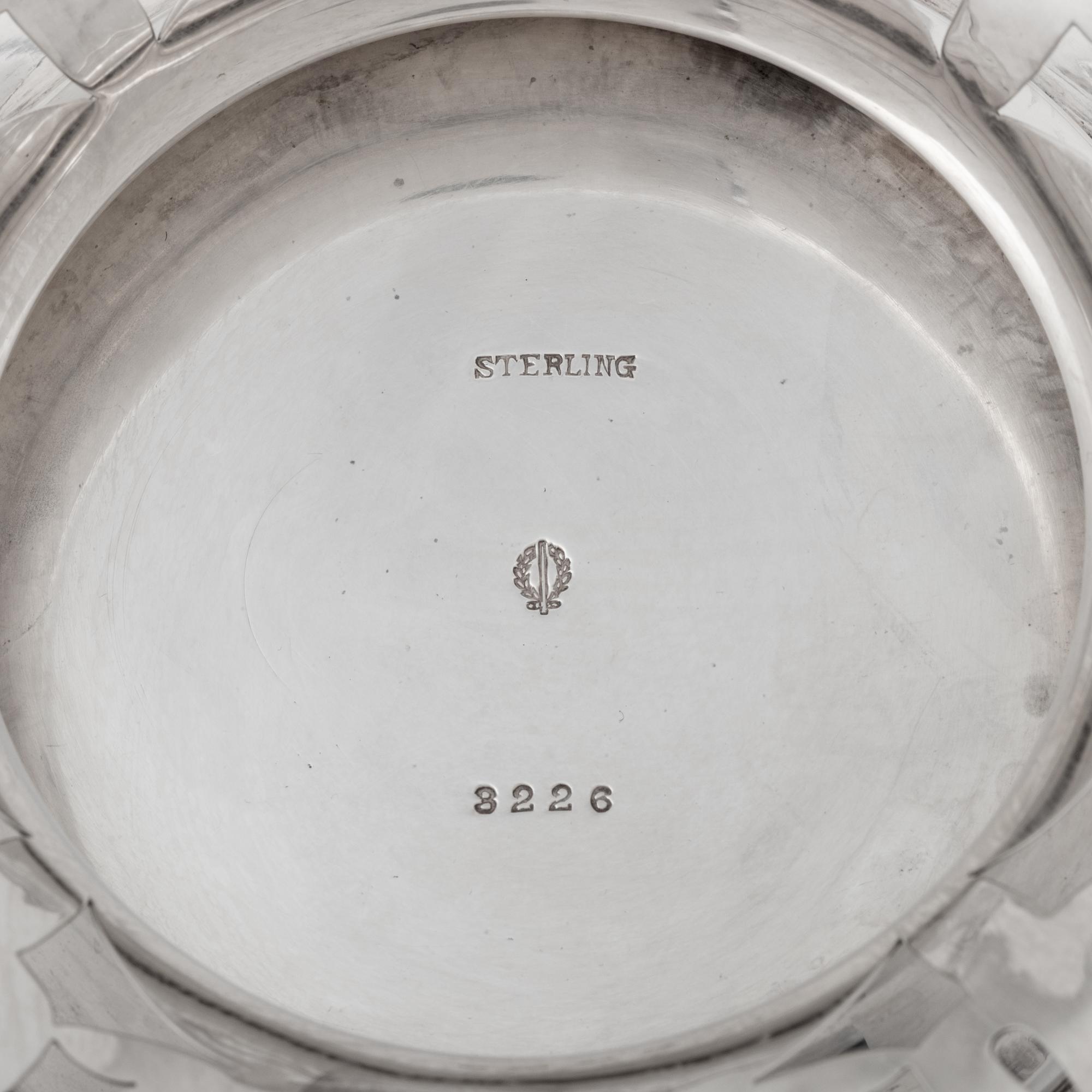An American Silver Reticulated Dish