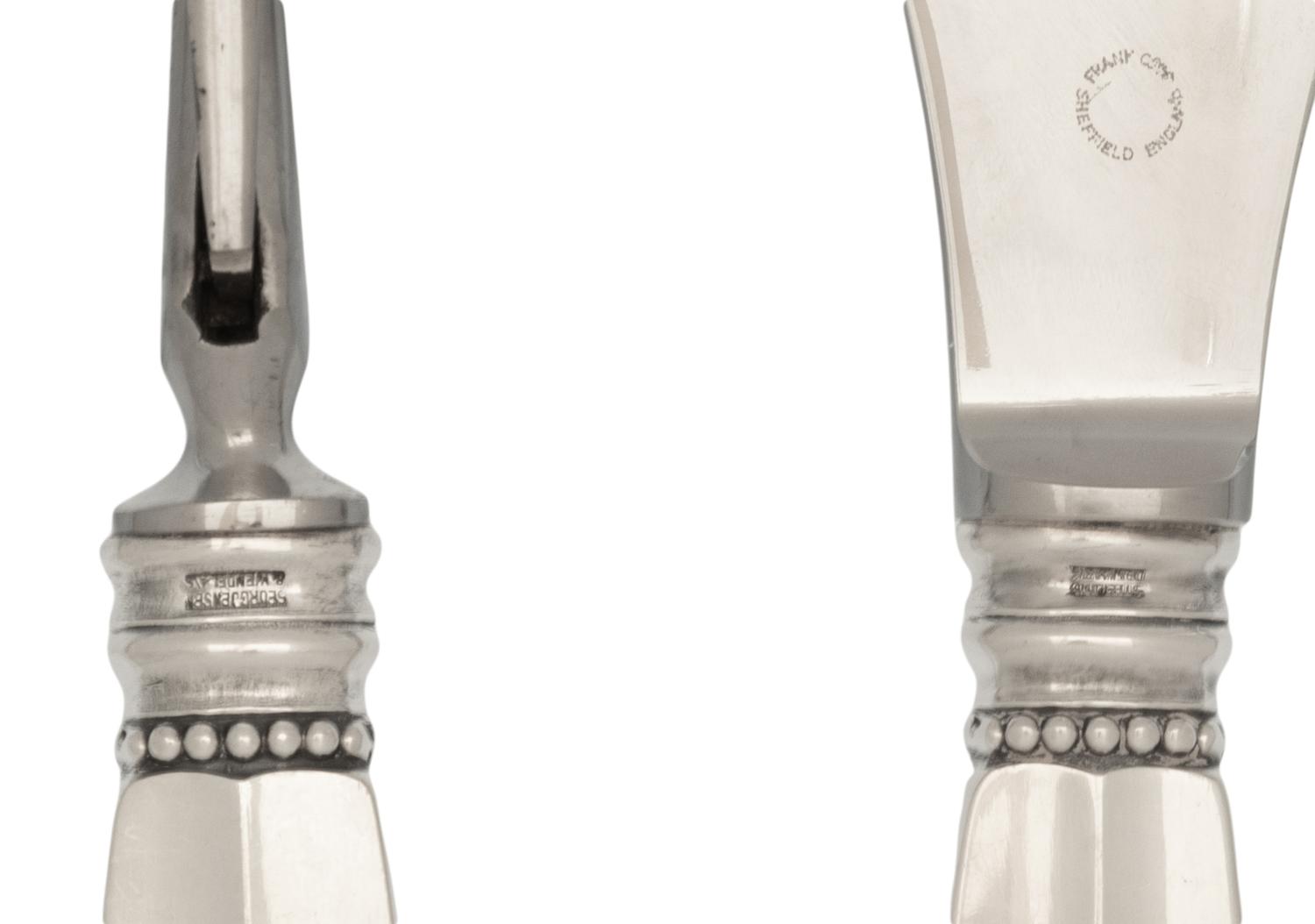 A Group of Six Georg Jensen Acanthus Silver Flatware Articles