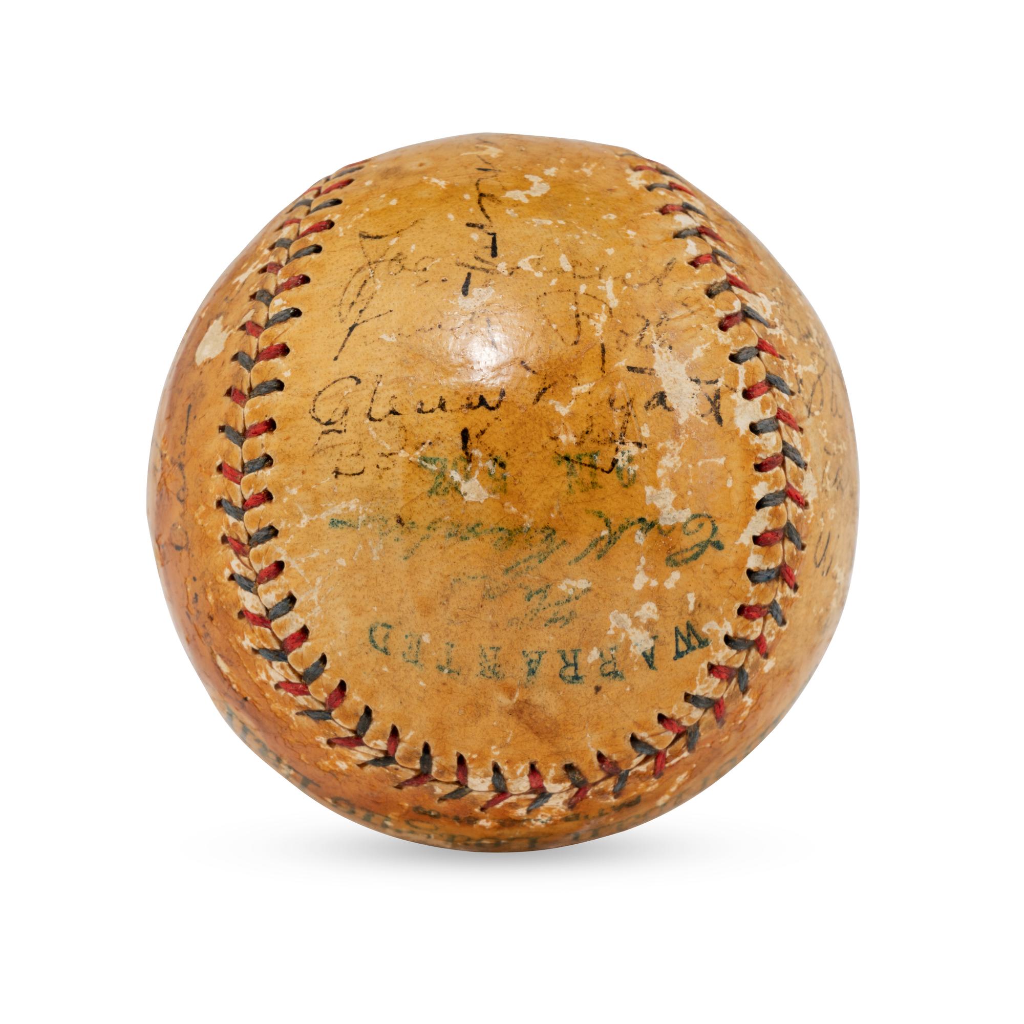 A 1923 Cleveland Indians Team Signed Autograph Baseball Featuring Tris Speaker (PSA Letter of Authenticity),