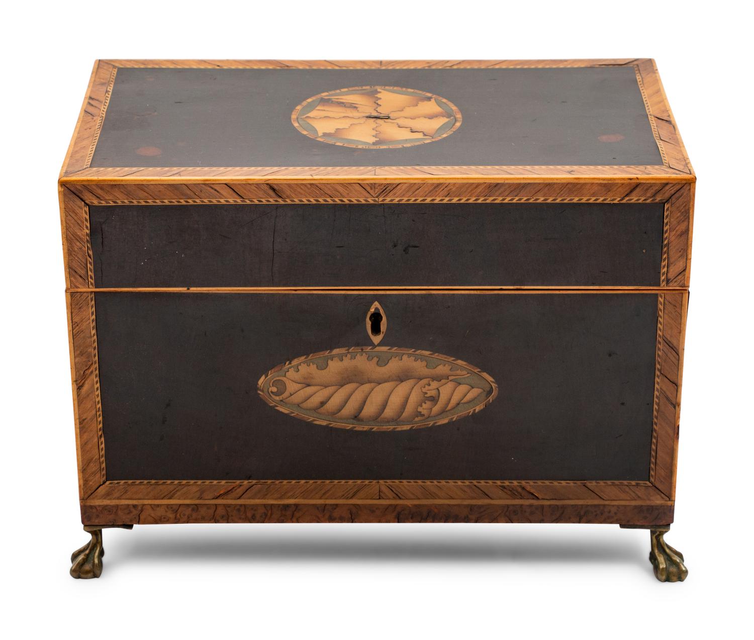 A Marquetry Cigar Box