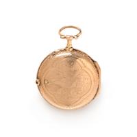GILT-METAL OPEN FACE POCKET WATCH