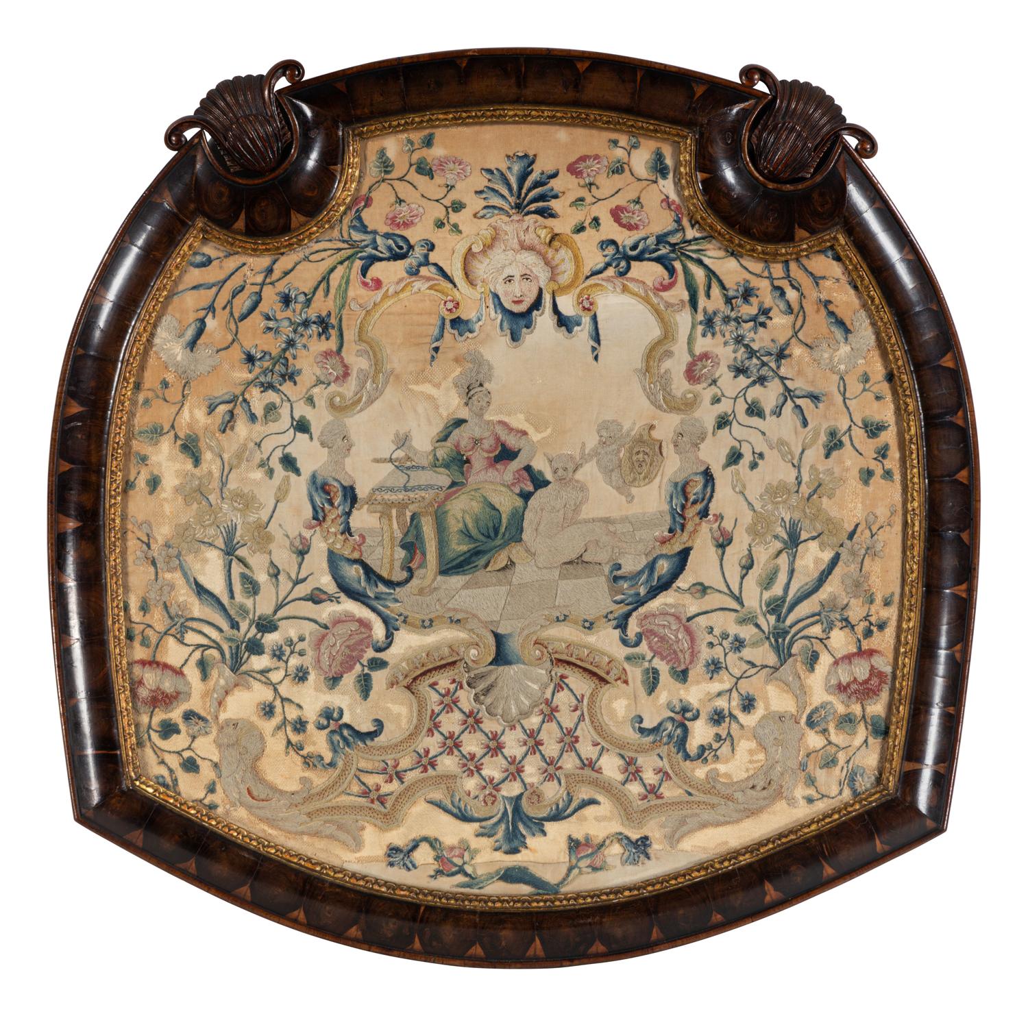 A Pair of Italian Needlework Panels