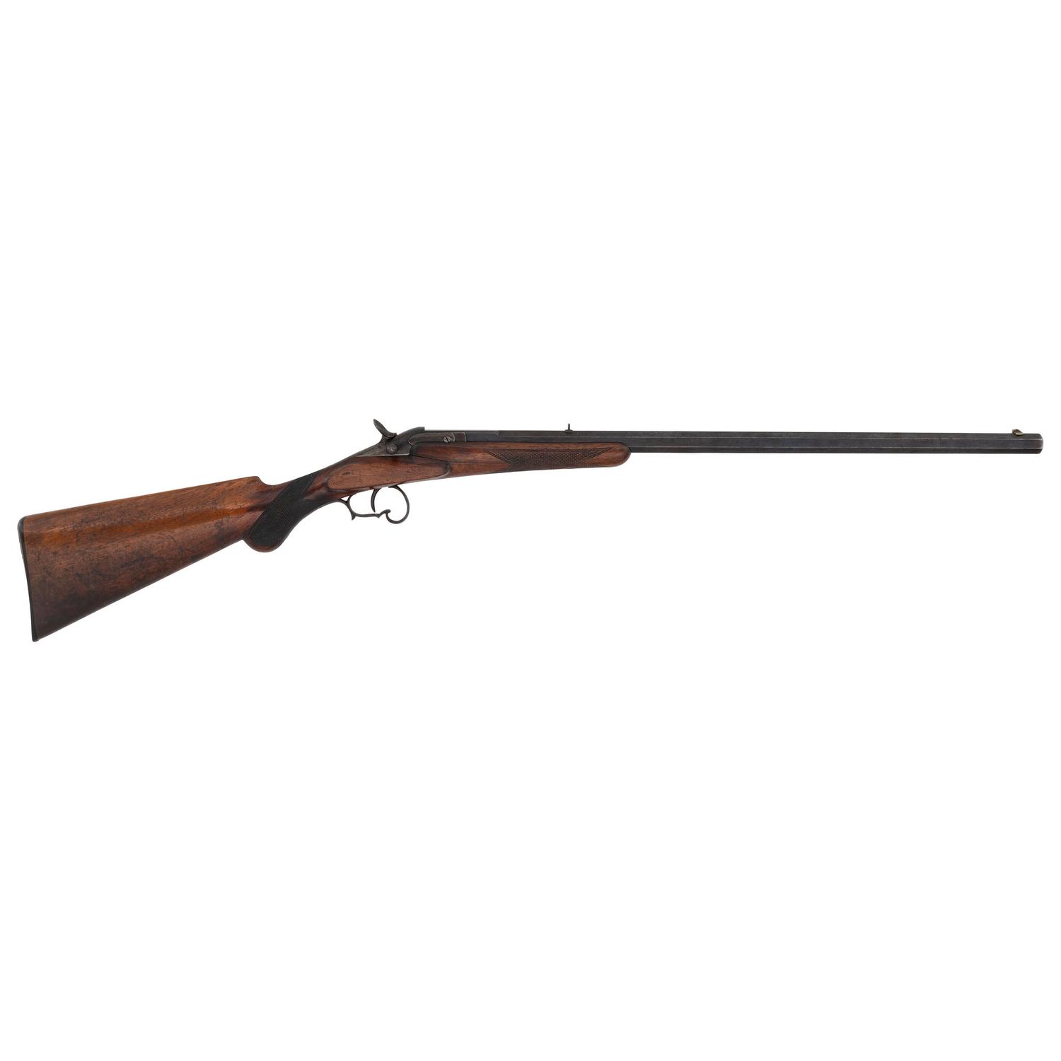 Belgian Warnant Flobert .32 Rimfire Rifle, Reproduction Pepperbox, and Brass Flare Pistol