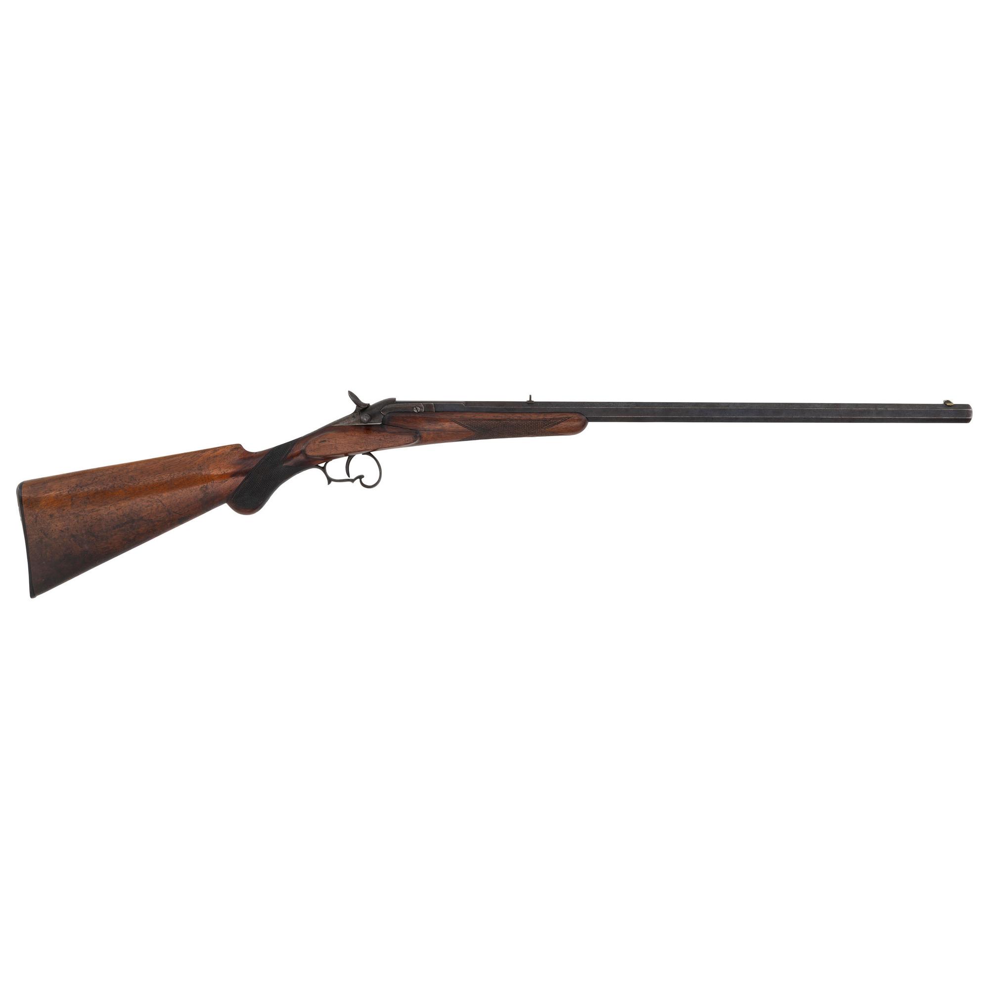 Belgian Warnant Flobert .32 Rimfire Rifle, Reproduction Pepperbox, and Brass Flare Pistol
