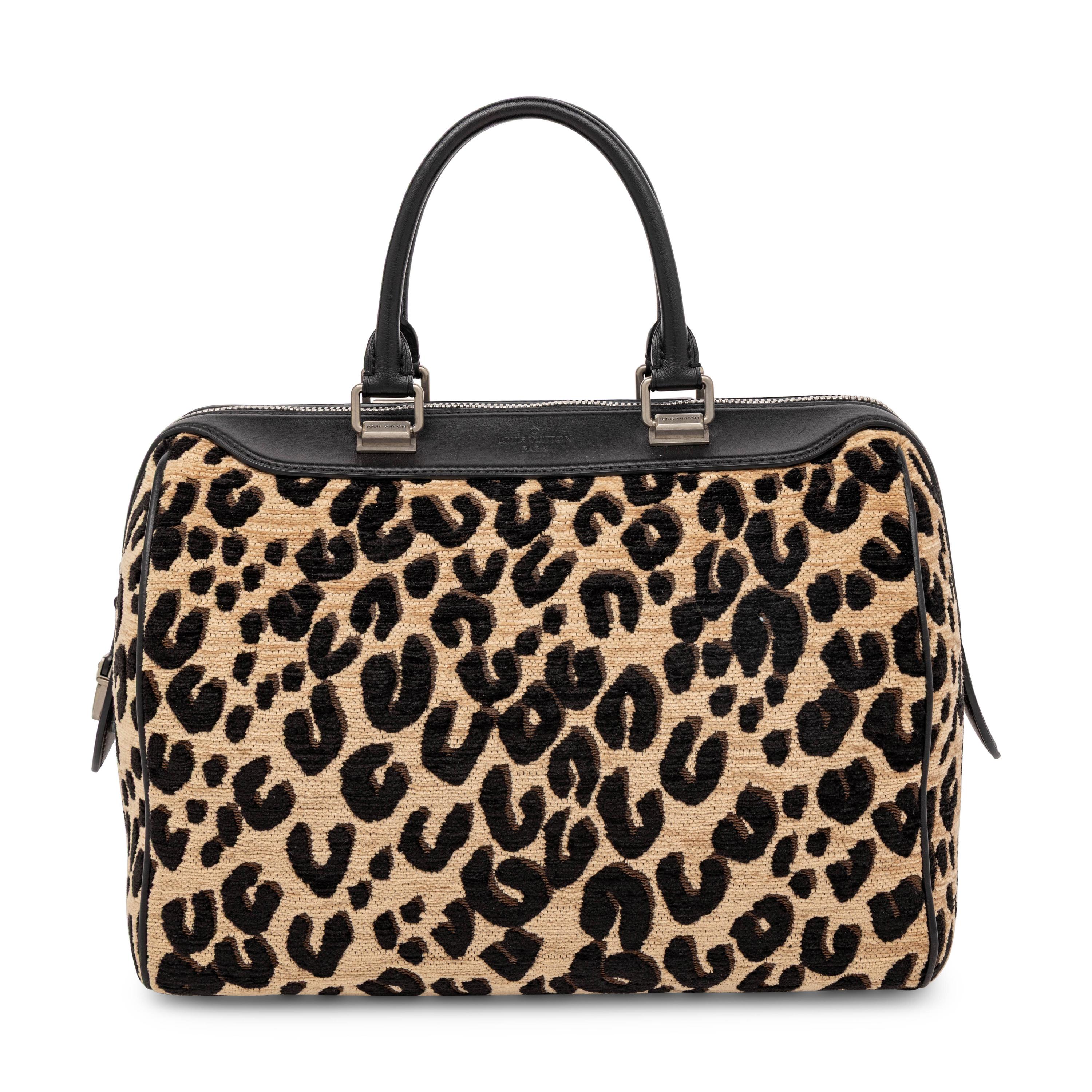 Louis Vuitton, Leopard Jacquard Speedy Handbag
