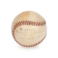 A 1953 Brooklyn Dodgers vs. New York Giants Game Used Baseball