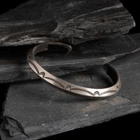 Navajo Stamped Carinated Ingot Cuff Bracelet