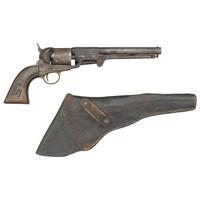 "Leech & Rigdon" Marked Replica Percussion Revolver & Period Holster