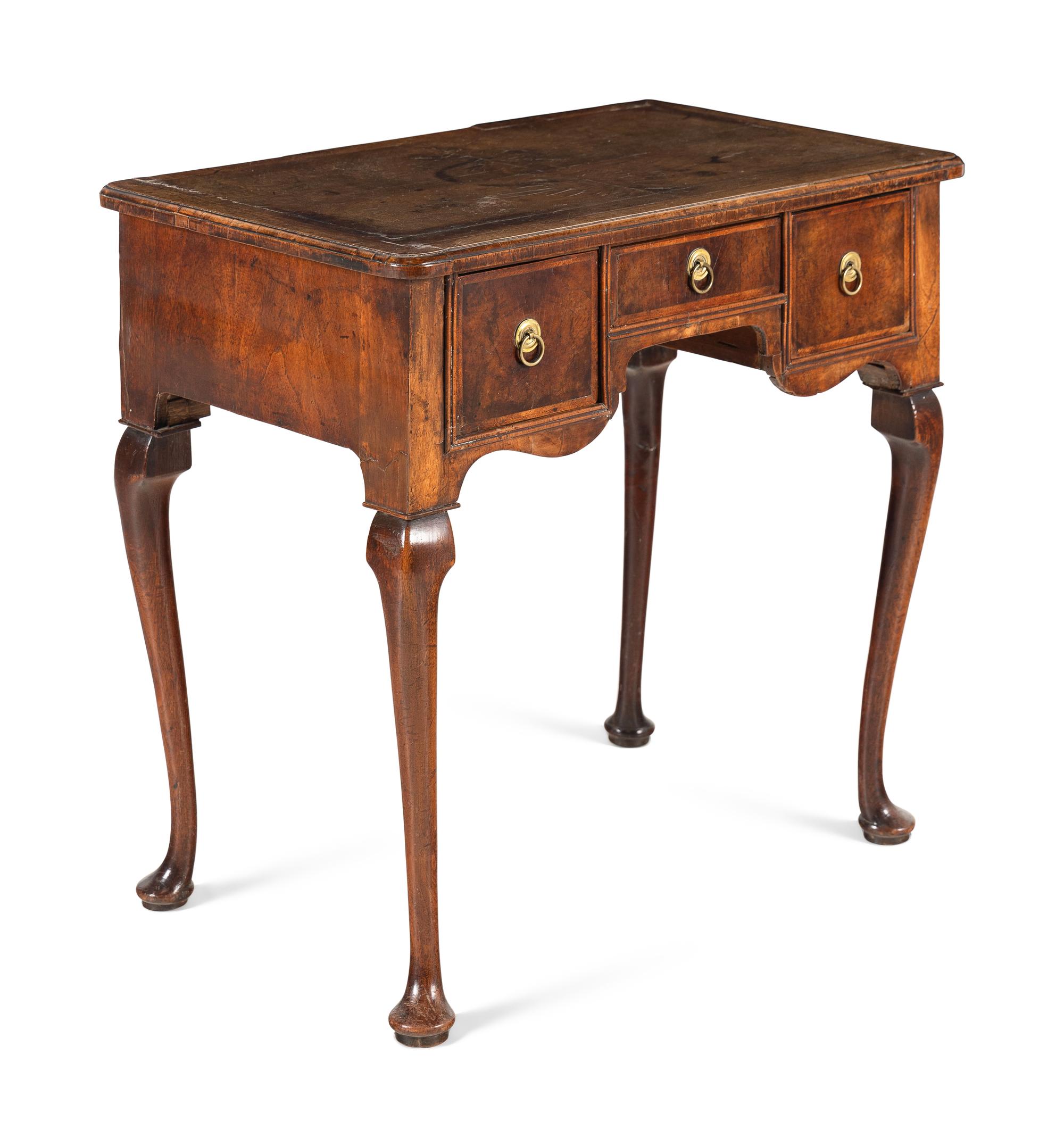 An English Walnut Dressing Table