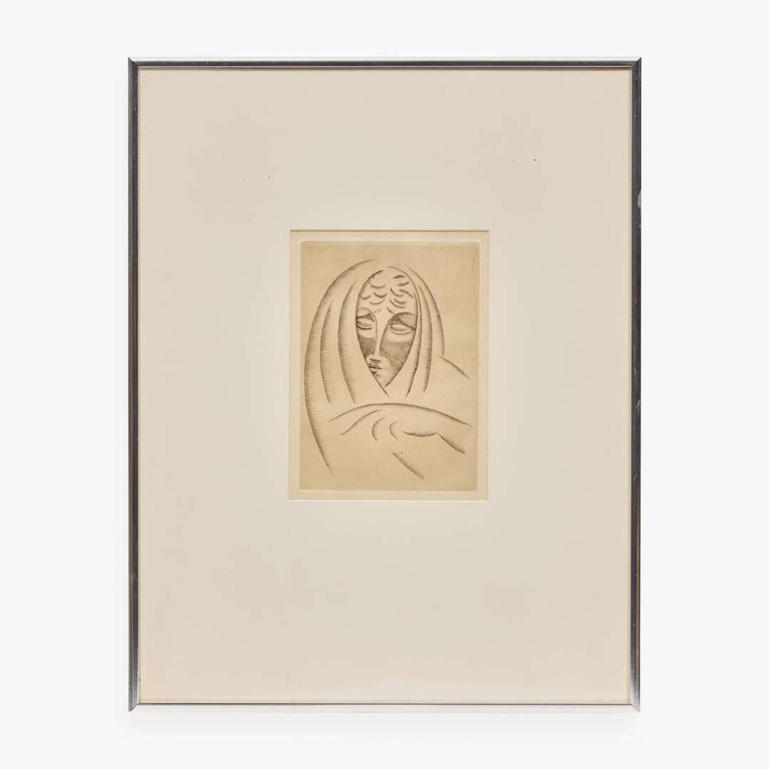 Elie Nadelman (American/Polish, 1882–1946) Female Head Draped #2