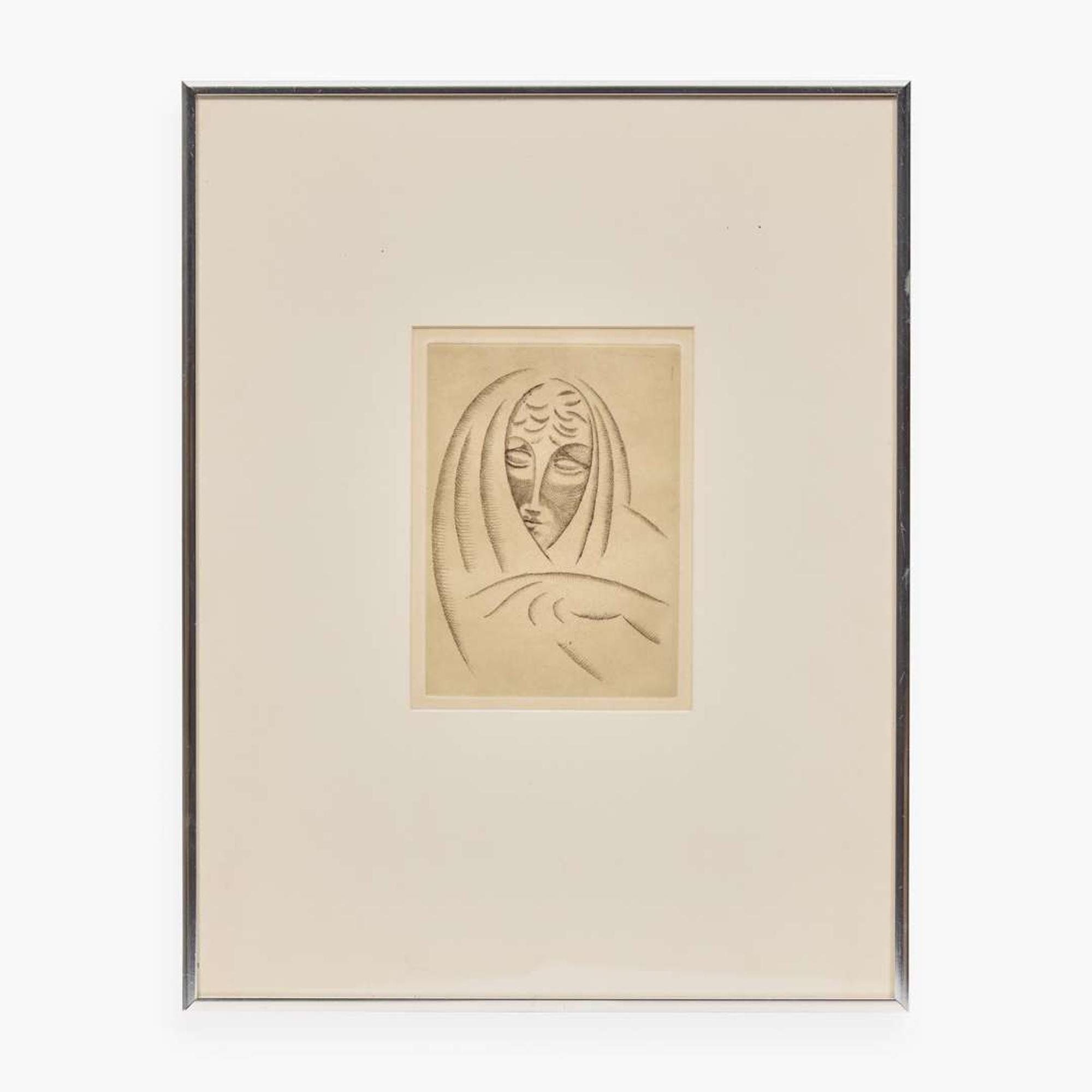 Elie Nadelman (American/Polish, 1882–1946) Female Head Draped #2