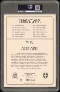 A Mickey Mantle Signed Autograph Perez Steele Great Moments Postcard (PSA 10 AUTO)