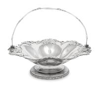 A Polish Silver-Plate Fruit Bowl