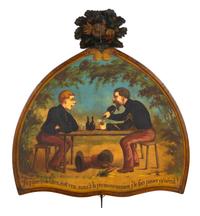 A French Painted Trade Sign Height 55 x width 51 3/4 inches. — LATE 19TH/EARLY 20TH CENTURY