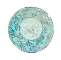 An Islamic Black and Blue Glazed Pottery Bowl Diameter 8 1/2 inches. — CIRCA 12TH CENTURY