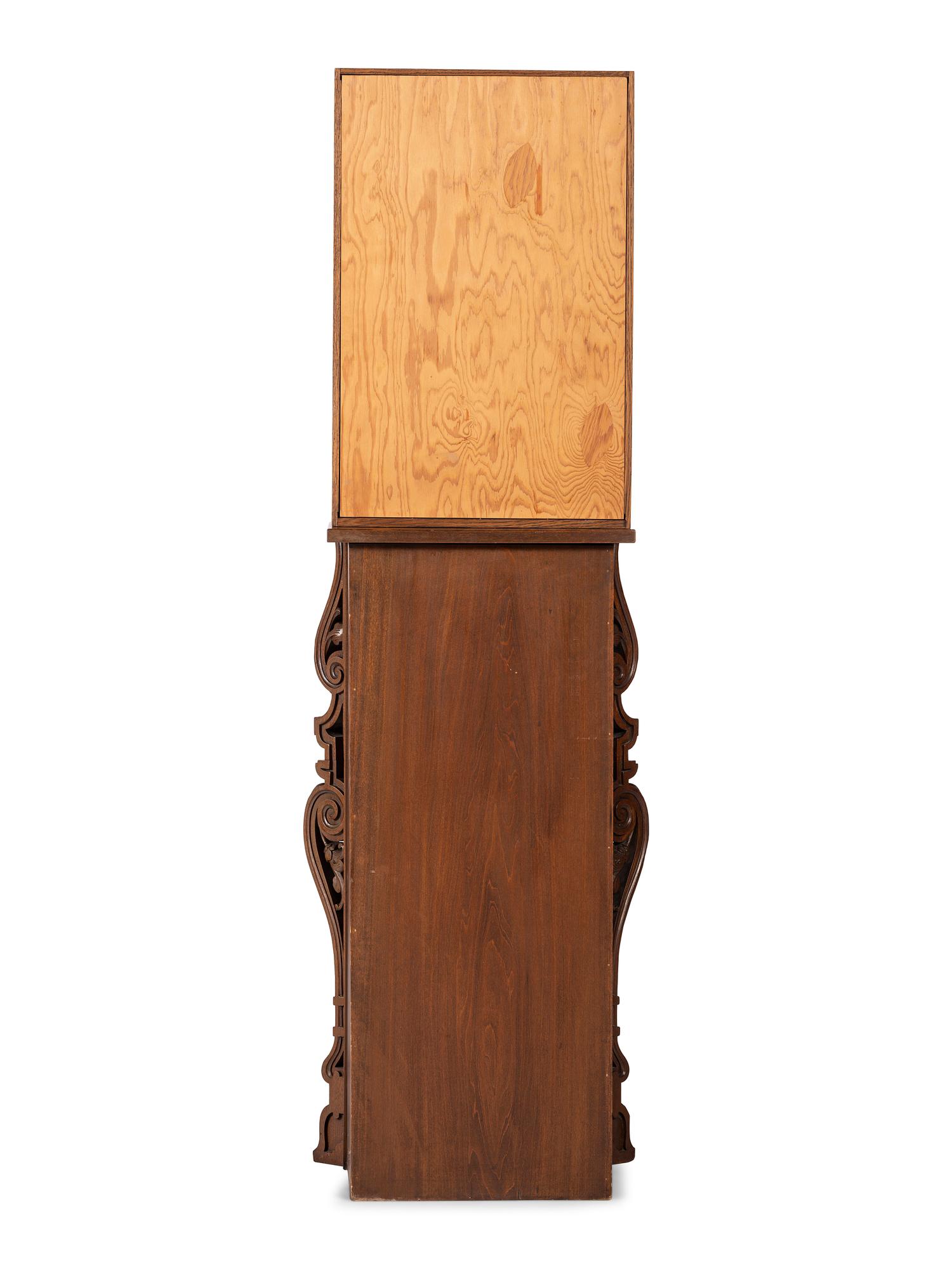 A Spanish Colonial Carved and Painted Wood Crucifix
