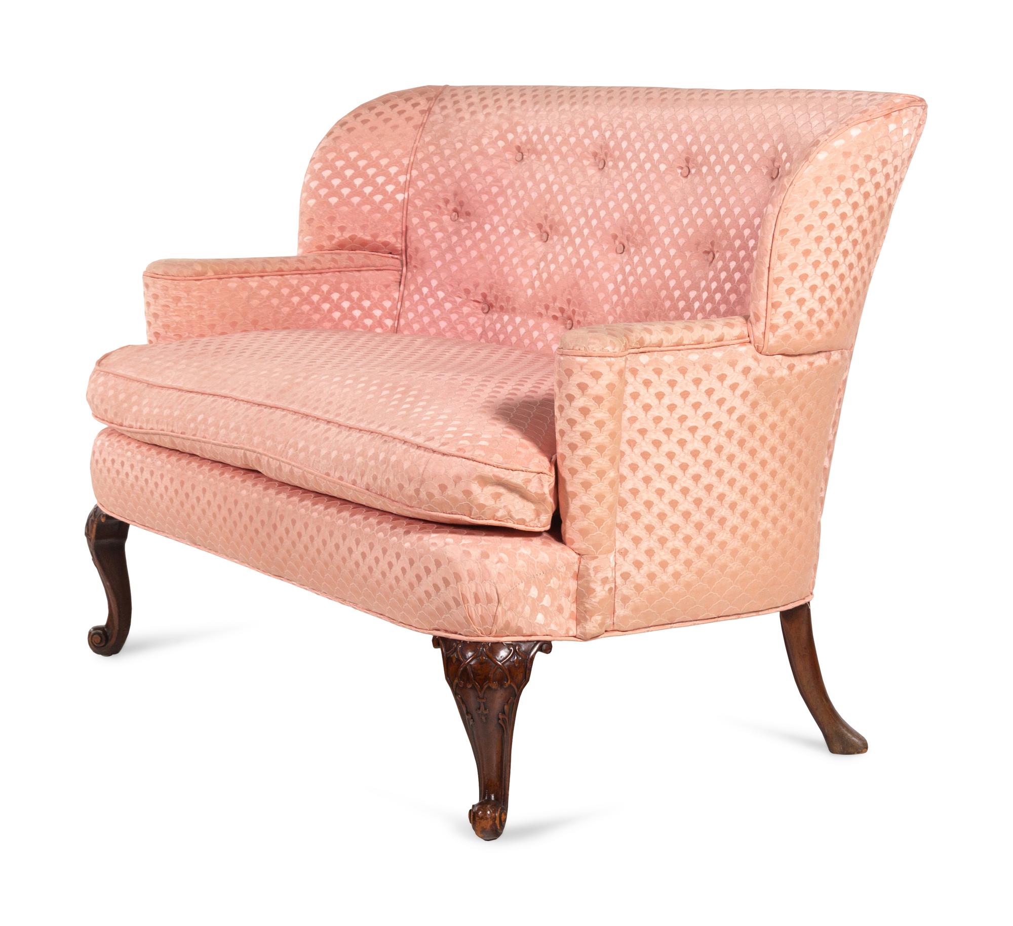 A George III Style Mahogany Settee