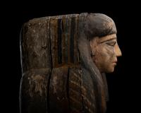 An Egyptian Painted Wood Anthropoid Coffin