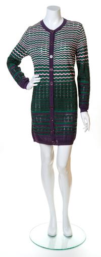 A Missoni Multicolor Knit Cardigan, No size.