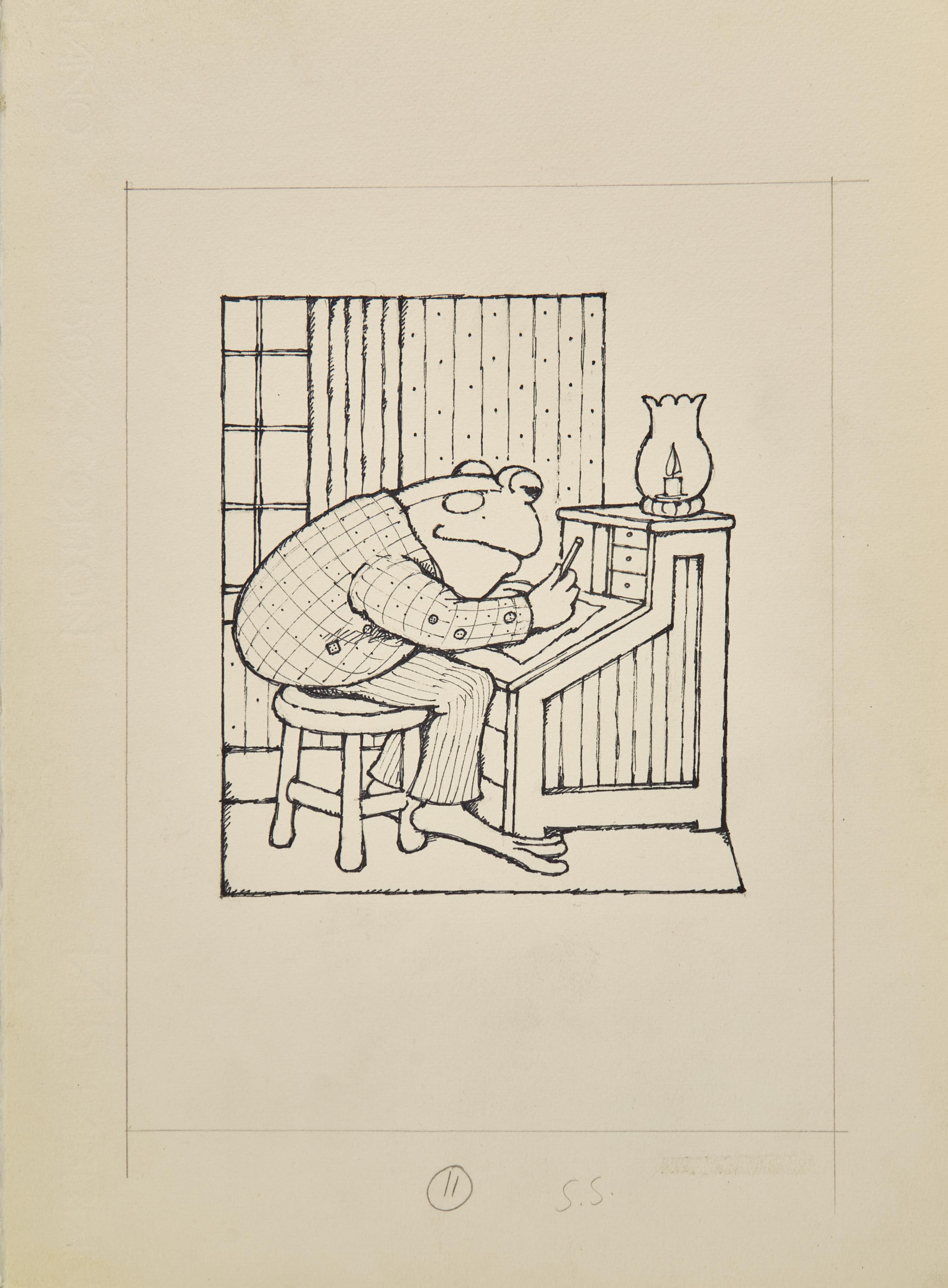 Arnold Lobel, Frog and Toad Original Illustration