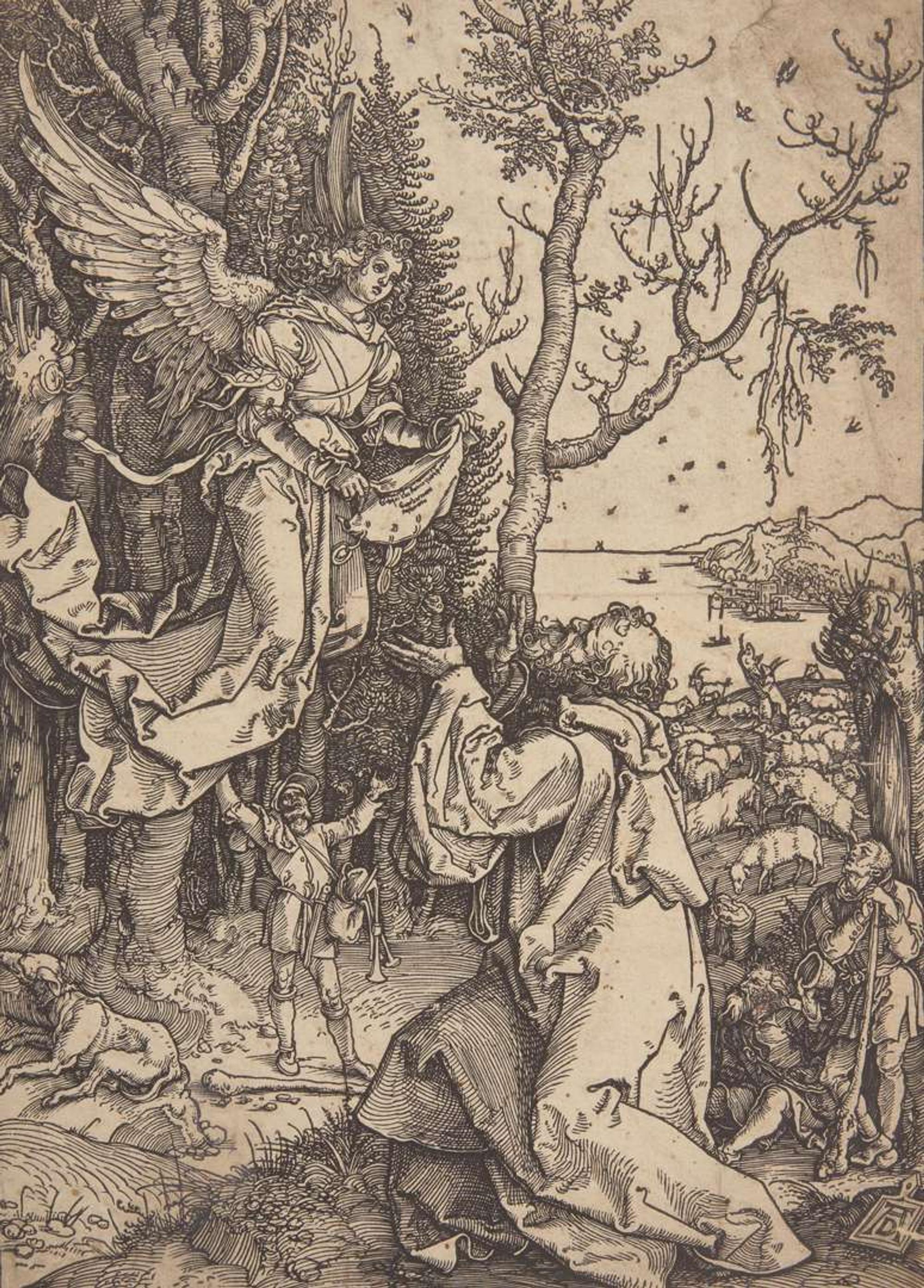 Albrecht Dürer (German, 1471-1528) - Joachim and the Angel (From "The Life of the Virgin")
