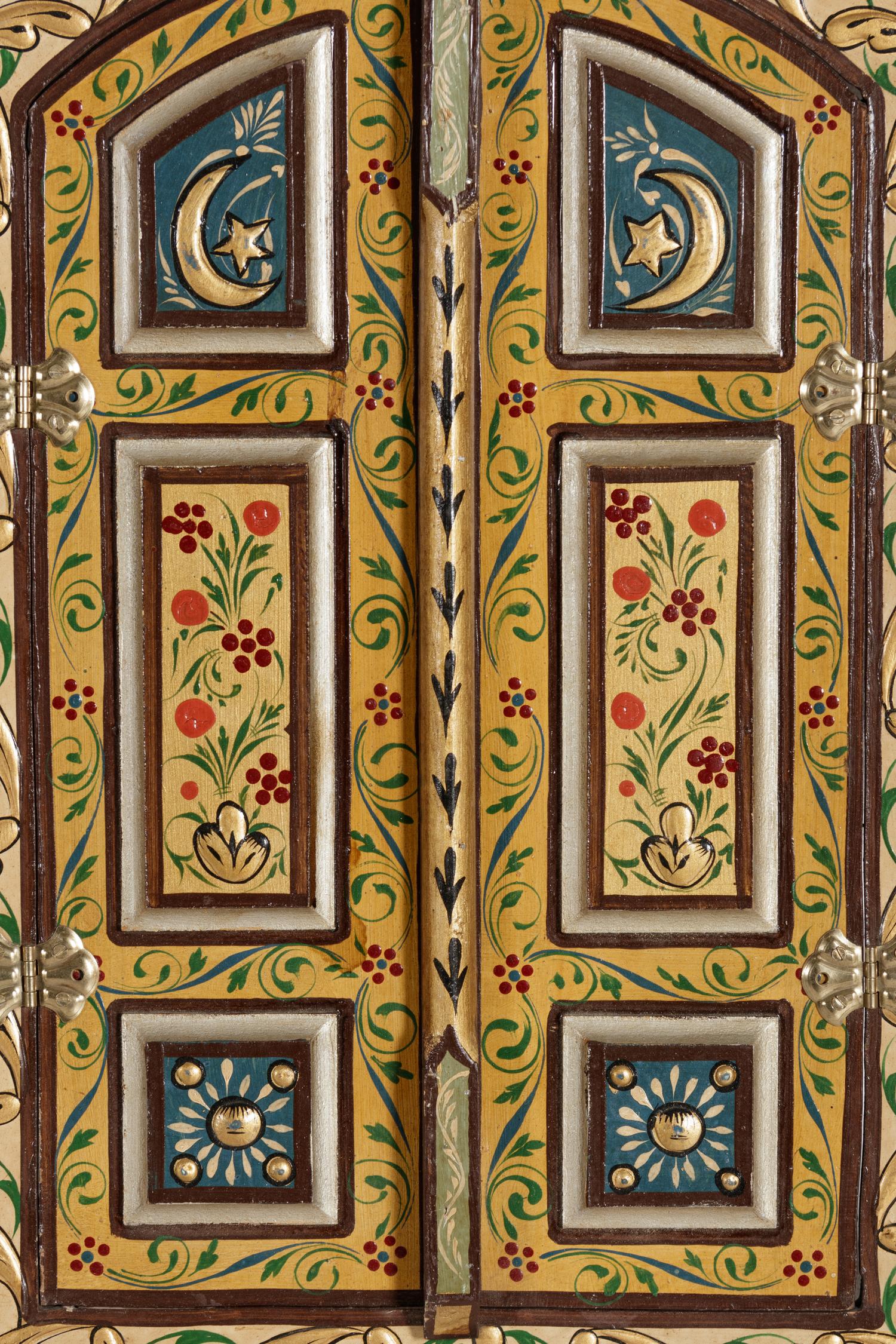 Four Carved and Polychrome-Decorated Doorways